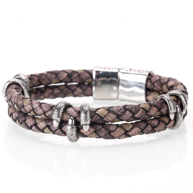 Dragon's Claw Leather Bracelet