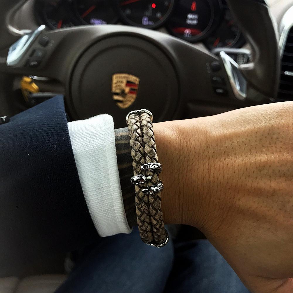 Dragon's Claw Leather Bracelet