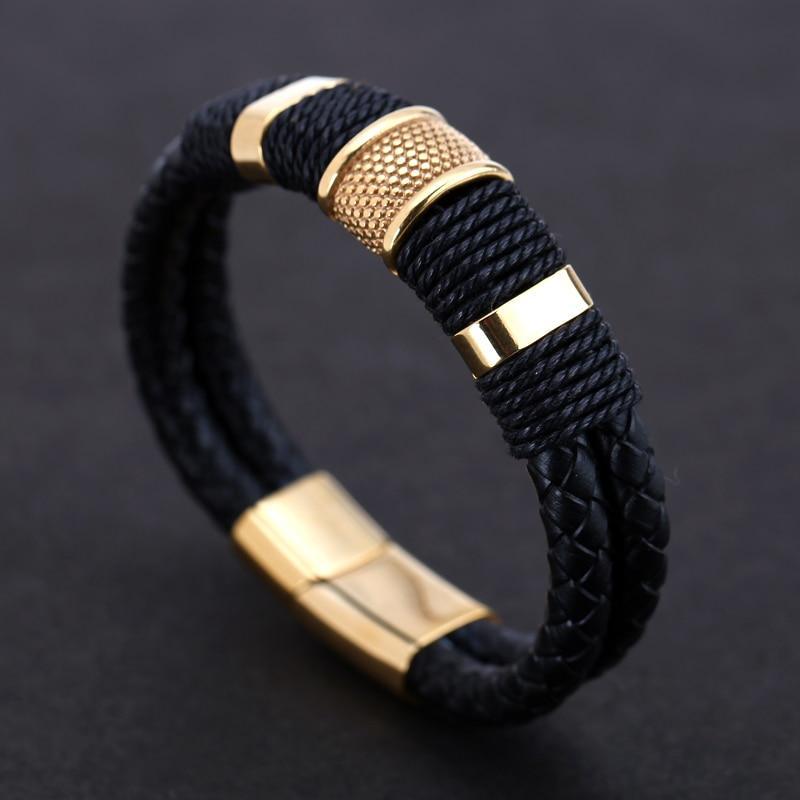 Breath of Centuries Leather Bracelet