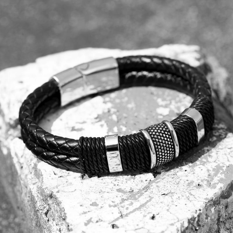 Breath of Centuries Leather Bracelet