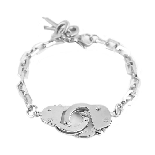 Women's Hand Cuff Bracelet Stainless Steel Motorcycle Jewelry