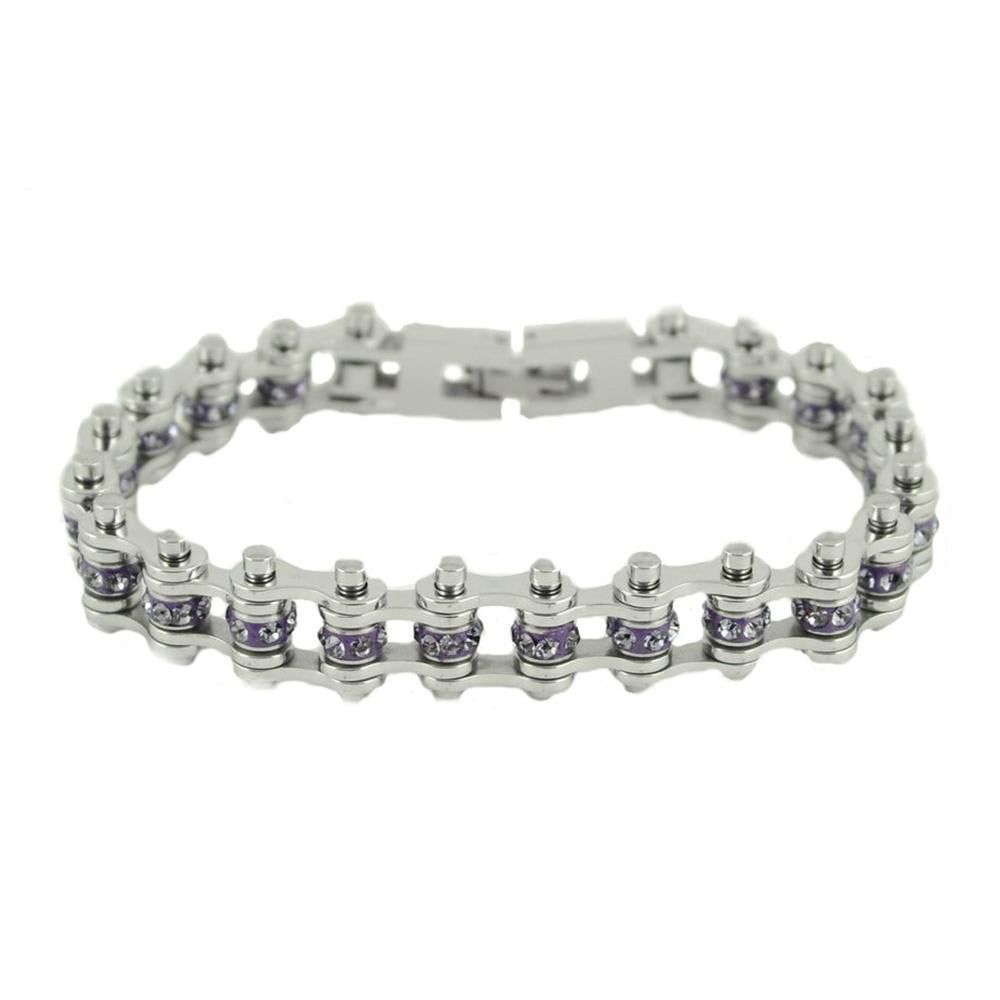 June Edition 3/8" Wide All Silver Alexandrite Imitation Crystal Centers