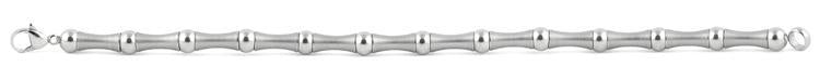 Stainless Steel Bead and Bar Bracelet