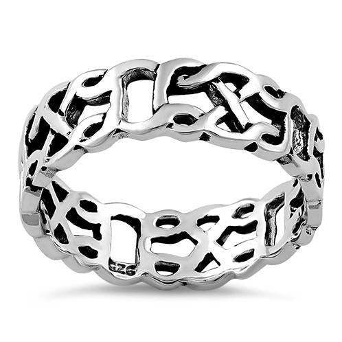 Sterling Silver Celtic Pattern Ring