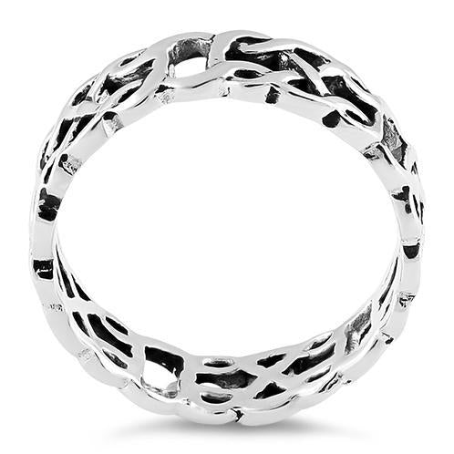 Sterling Silver Celtic Pattern Ring