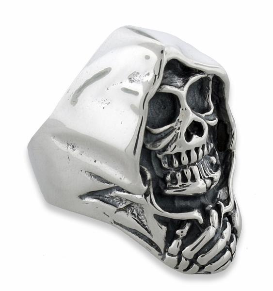 Sterling Silver Death Skull Ring