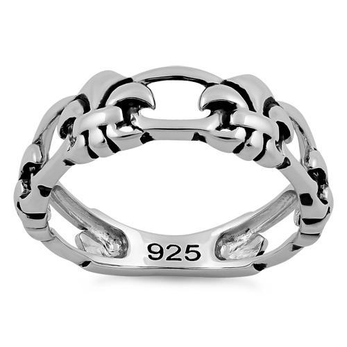 Sterling Silver Infinity Fleur de Lis Ring