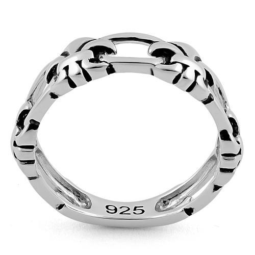 Sterling Silver Infinity Fleur de Lis Ring