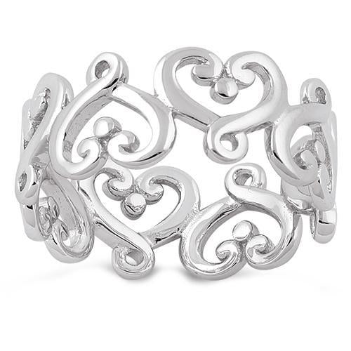 Sterling Silver Infinity Heart Ring