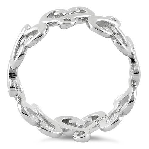 Sterling Silver Infinity Heart Ring