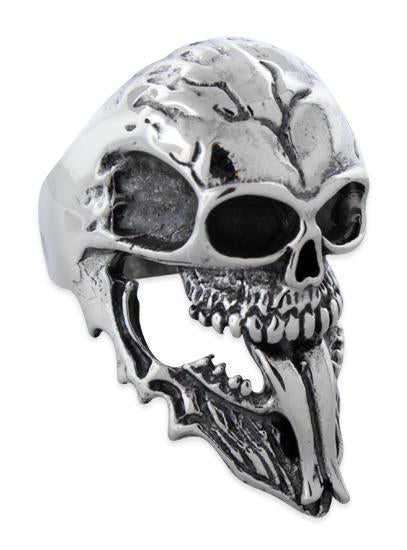 Sterling Silver Exotic Skull Ring