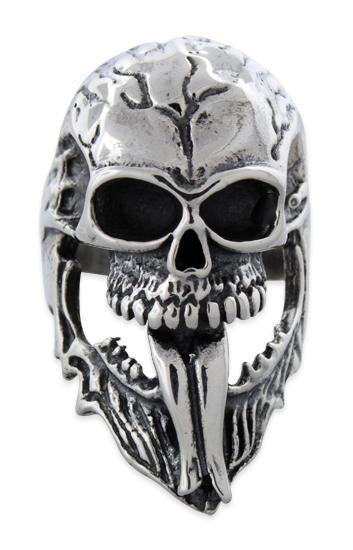 Sterling Silver Exotic Skull Ring