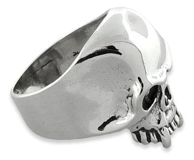Sterling Silver Fang Skull Ring