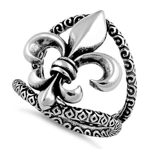 Sterling Silver Fleur de Lis Ring