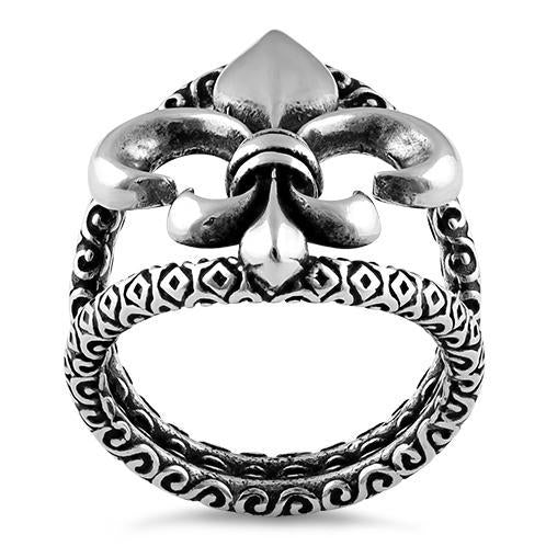 Sterling Silver Fleur de Lis Ring