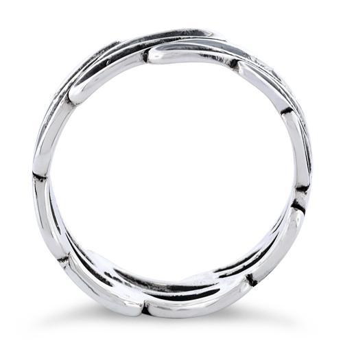 Sterling Silver Infinite Wave Ring
