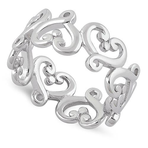 Sterling Silver Infinity Heart Ring