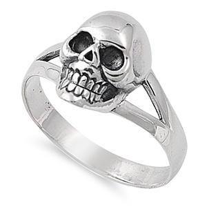 Sterling Silver Ladies Skull Ring