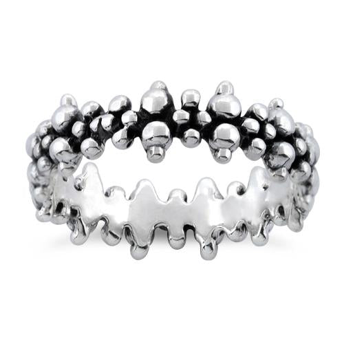 Sterling Silver Pebbles Ring