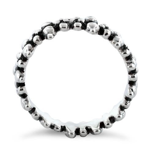 Sterling Silver Pebbles Ring