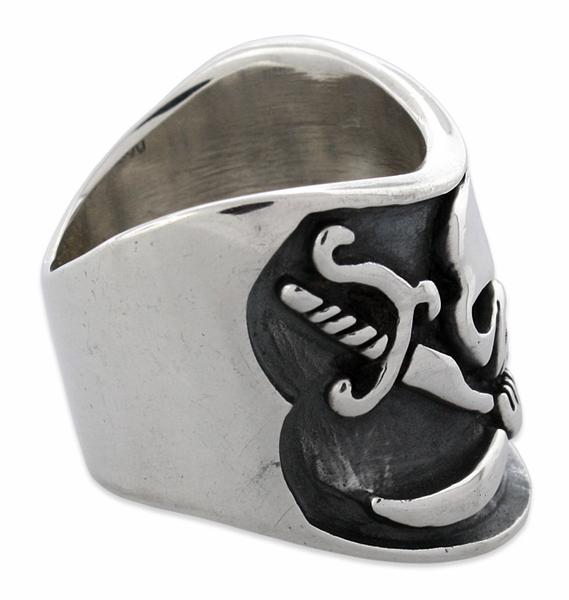 Sterling Silver Pirate Skull Ring