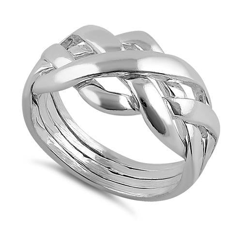 Sterling Silver Puzzle Ring