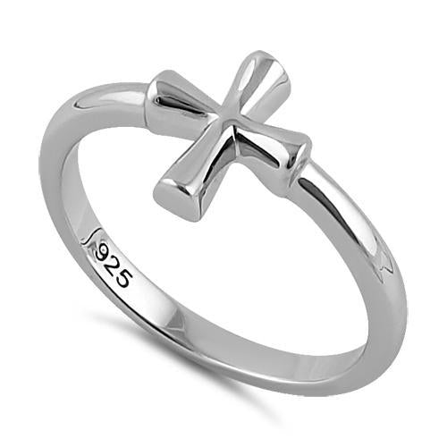 Sterling Silver Small Cross Ring