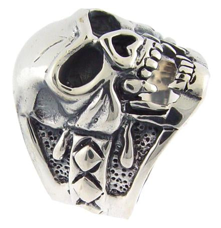 Sterling Silver Solid Skull Ring
