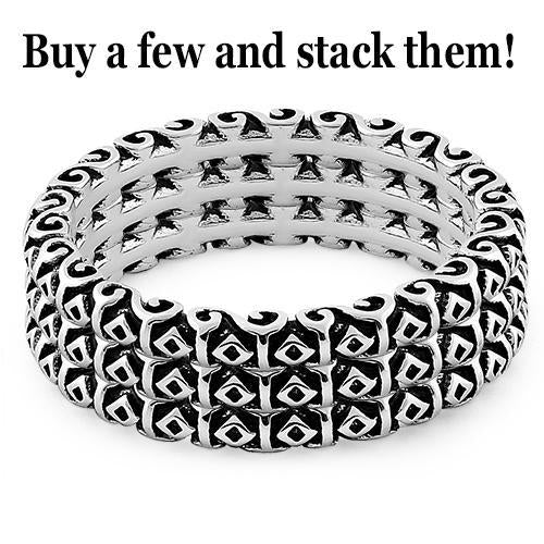 Sterling Silver Stackable Band Ring