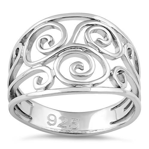 Sterling Silver Swirl Ring