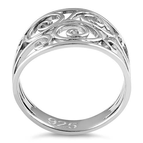 Sterling Silver Swirl Ring