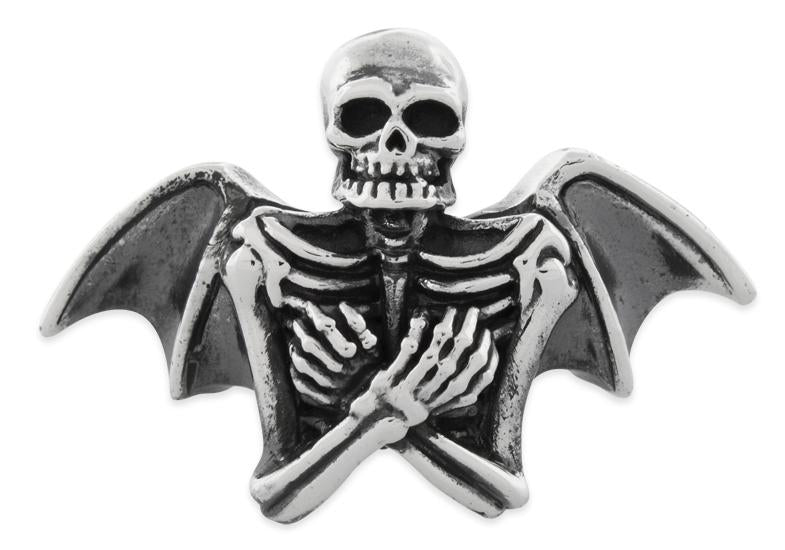 Sterling Silver Winged Skeleton Ring