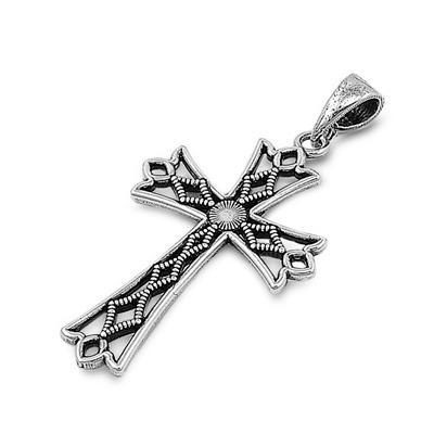 Sterling Silver Cross Patonce Pendant
