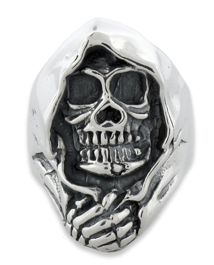 Sterling Silver Death Skull Ring