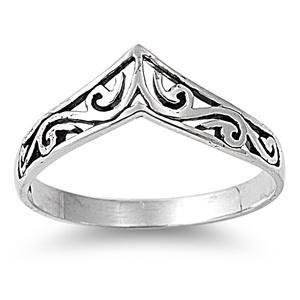 Sterling Silver Edgy Ring